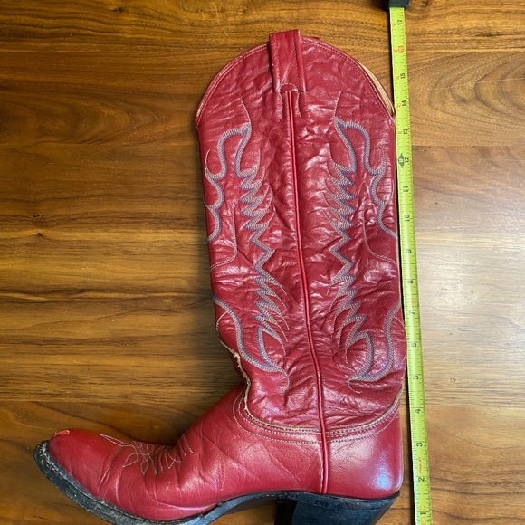 Vintage Red Nocona Cowboy boots sz 4.5 Women's - Picture 10 of 10